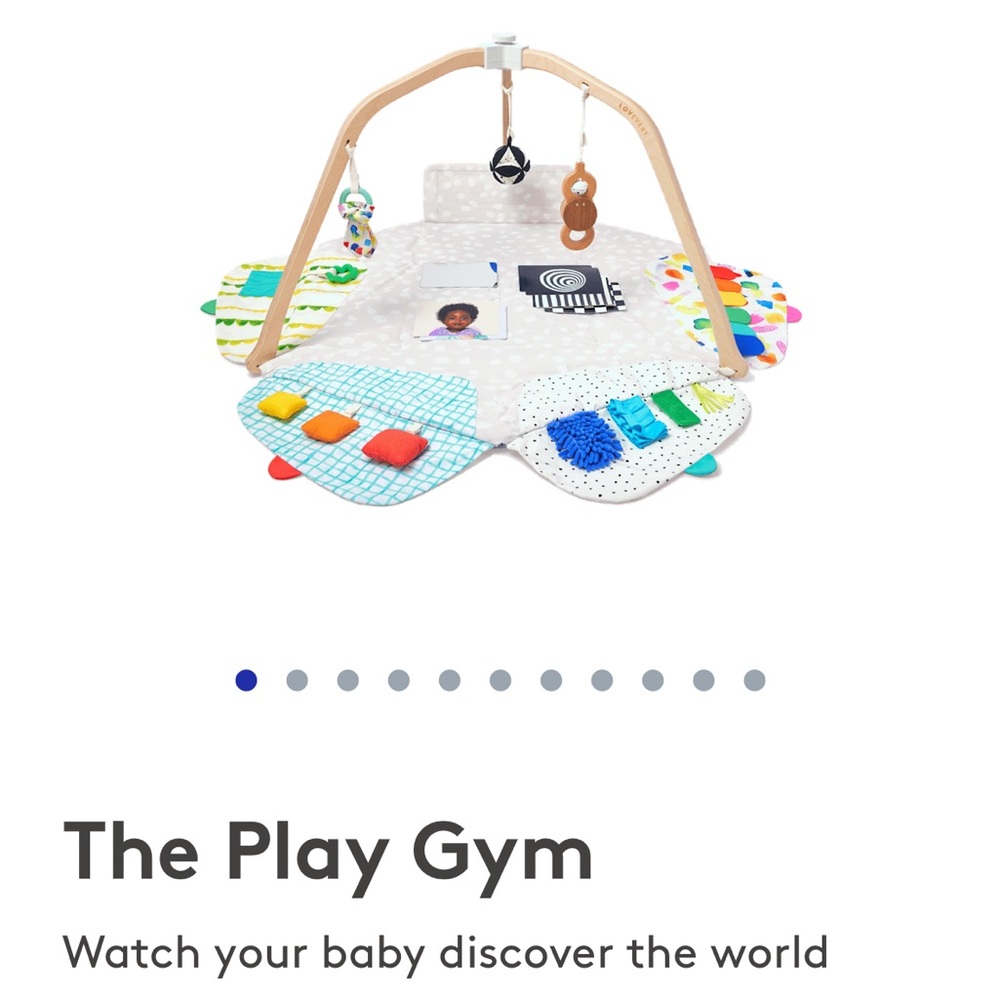 Interactive Baby Play Gym with Multicolor Accents